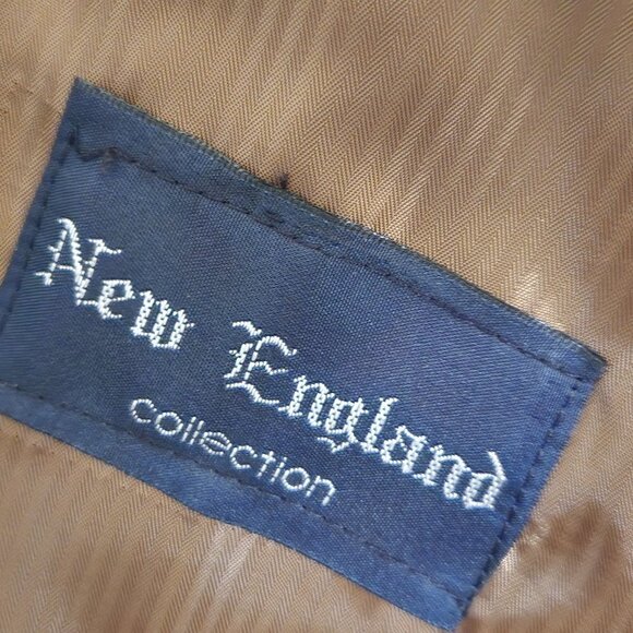 New England Collection Camel Faux Suede Sport Coat Size 44R - Picture 3 of 5